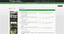Desktop Screenshot of foro.viajaraitalia.com
